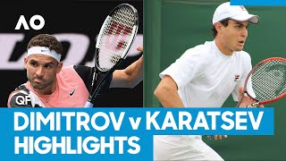 Grigor Dimitrov vs Aslan Karatsev Match Highlights QF  Australian Open 2021 [upl. by Miza]