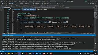 Building ASPNET Core API uisng Aspnet Core Identity System Part 1 [upl. by Aivatnahs]