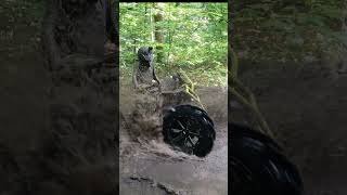 renegade 1000 full throttle through water hole wheelie mudbudz canamoffroad watchthis fyp [upl. by Kamillah]