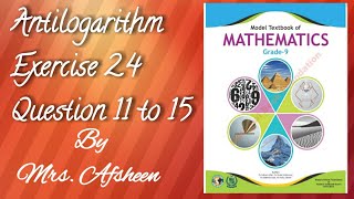 Exercise 24 Question 11 to 15 Fbise maths class 9Afshimaths [upl. by Shiau138]