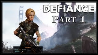 Defiance PC Gameplay  Part 1  Intro  Character Creation and Tutorial [upl. by Akienom876]