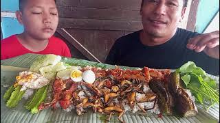 Enjoying Mukbang with frog cooked in Naga local style [upl. by Eileen]