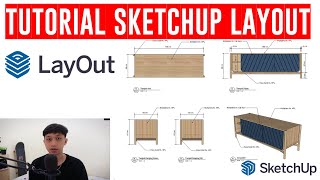 TUTORIAL SKETCHUP LAYOUT [upl. by Nylyaj]