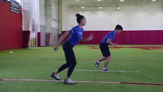 ACL Injury Prevention Program Plyometrics  Single Leg Bounding [upl. by Ahnavas]