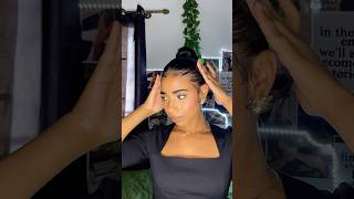 sleek bun tutorial sleekbun sleekbuntutorial curlyhairsleekbun curlyhaircheck curlyhair [upl. by Kayley]