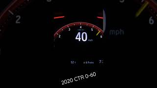 2020 Honda Civic Type R 060 mph acceleration R mode [upl. by Dode]