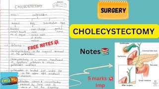 CHOLECYSTECTOMY NOTES📚 Surgery Physiotherapy 3rd Yr 🔥 [upl. by Beret]