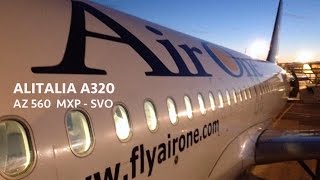 TRIP REPORT  Alitalia A320  Milan MXP ✈ Moscow SVO  Forced to Turn Back [upl. by Hesta]