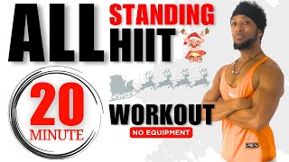 20 MIN CHRISTMAS  FAT BURN HiiT Workout  An All Standing Fun Home Workout No equipment needed [upl. by Molly]