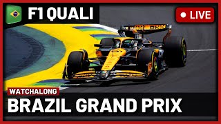 🔴F1 Live  Brazil GP QUALI Watchalong HEAVY RAIN  Live timings amp Commentary [upl. by Pat]