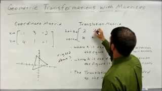 Geometric Transformations with Matrices [upl. by Tonl]