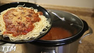 Steak Spaghetti Slow Cooker Recipe [upl. by Angil]