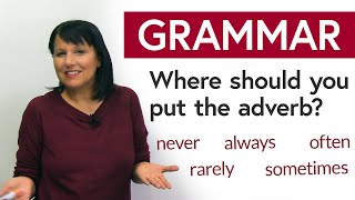 English Grammar Hack Where should you put the adverb [upl. by Aiken]