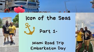 Icon of the Seas Honeymoon Trip Part 1⚓️🛳☀️💍 [upl. by Ydarb]