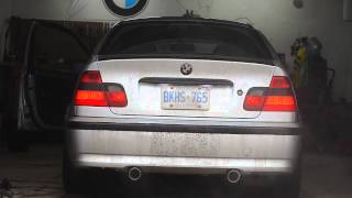 BMW e46 325xi Custom Dual XPipe Exhaust [upl. by Assille]