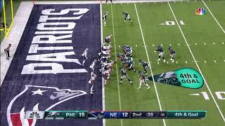 Nick Foles Catches A TD Pass From Trey Burton Before the Half  Super Bowl 52 Highlights [upl. by Ellehcer]