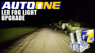 3000K Yellow Fog Light Upgrade in my Silverado  AUTOONE LED [upl. by Atirhs]