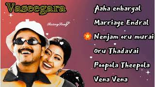 Vaseegara Full movie Songs  Song Collection Jukebox  Vijay  Sneha love [upl. by Sikes145]