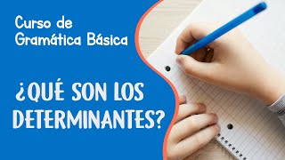 Determinantes en español y sus tipos  Curso de Gramática Básica [upl. by Epolenep124]