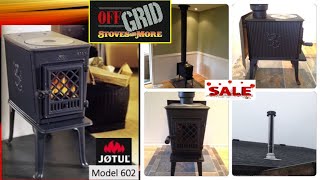 JOTUL 602 WOOD STOVE quot LITTLE GIANT quot  TINY HOME STOVE [upl. by Bettye]