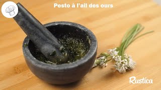 Pesto à ail des ours et au pignons de pin [upl. by Kellina]