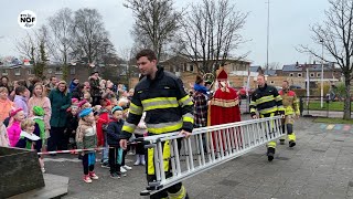 Brandweer in actie tijdens sinterklaasbezoek Kollum [upl. by Esital492]