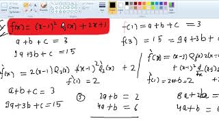 Remainder factor theorem problem 1 [upl. by Noside]