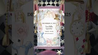 Alice in wonderland Moon and Stars Digital invitation Theme perfect for birthday 16 quinceañera [upl. by Ennaeerb926]