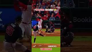 HARPERS GOES DEEP 2 TIMES IN RED OCTOBER fypシ゚viral fyp baseball bryceharper BravesProd13 [upl. by Hanny58]