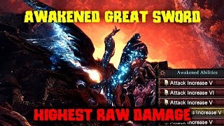 SAFI JIIVA GREATSWORD  AWAKENED META BUILD  MHW Iceborne [upl. by Zoubek]