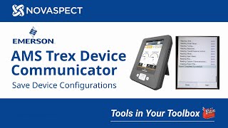 How to Save FIELDVUE™ DVC Configurations on the AMS Trex Device Communicator [upl. by Ailama914]