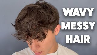 EASY Messy Hair Tutorial For The PERFECT Wavy Hair [upl. by Aratihc]