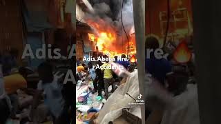 Adis Abeba fire accident [upl. by Refotsirk]