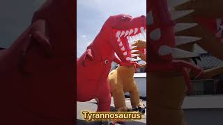 Dinosaur shooting game event production  Tyrannosaurus Inflatable  恐竜シューティング ティラノサウルス Dinosaur [upl. by Yeslehc]