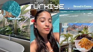 TÜRKEI URLAUB VLOG I Fethiye Cesme Izmir Restaurants und Cafés beach days [upl. by Koblick172]