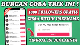 1 Detik 1000 Followers Tiktok🔥 Cara Menambah Followers TikTok Gratis 2024 [upl. by Sadnalor104]