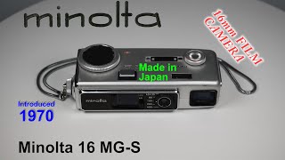 1970 Minolta 16 MGS  16mm Film Camera [upl. by Foushee]