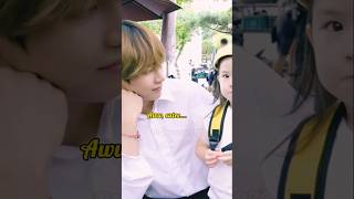 Baby TAE with Baby GIRL 😩bts fypシ゚viral cute love [upl. by Tammy260]