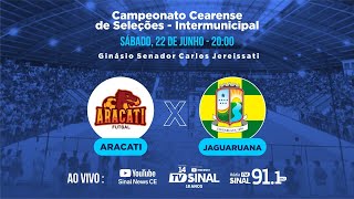 Campeonato Cearense de Futsal ARACATI X JAGUARUANA [upl. by Rtoip]