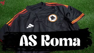 Adidas AS Roma 202324 Third Jersey Unboxing  Review [upl. by Jed468]