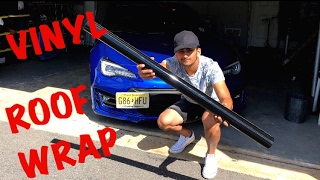 BRZ Vinyl Roof Wrap  BLACK [upl. by Neleh3]