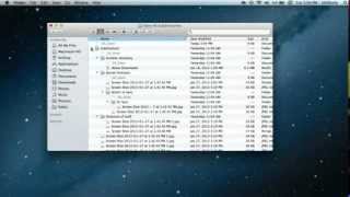 Show All Subdirectories Files and Folder Contents in Mac OS X Finder [upl. by Ennaharas]