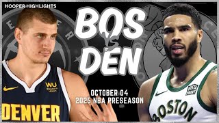 Boston Celtics vs Denver Nuggets Full Game Highlights  Oct 4  2024 NBA Abu Dhabi Games [upl. by Nostaw]