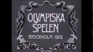 All Five Continents Together  Stockholm 1912 Olympic Games Highlights [upl. by Attelrahs]