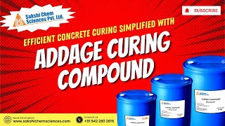 Efficient Concrete Curing Simplified with ADDAGE Curing Compound [upl. by Ahsaeyt]