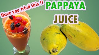 PAPAYA SPECIAL JUICE  TRY PAPAYA SHAKE THIS   TASTY PAPAYA RECIPE ENGLISH [upl. by Enitsrik842]