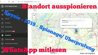 HANDY ORTEN  HANDY AUSSPIONIEREN  MIT SPYZIE 2019 APP [upl. by Llednohs]