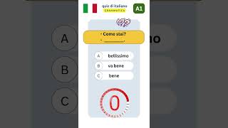 quiz grammaticale perte grammaticaitaliana quiz italian shorts [upl. by Chaddy]