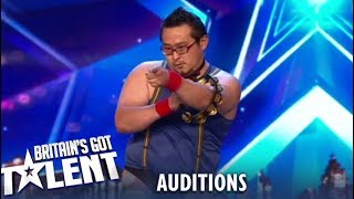 Gonzo This Is The Most AMAZING Tambourinist You Have EVER SEEN Britains Got Talent 2019 [upl. by Seuqirdor]