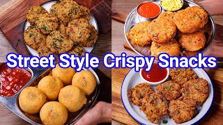 Street Style Crispy Snacks  2 In 1 Snacks Recipes  Chatpata Street Style Nasta Recipes [upl. by Mellisent]